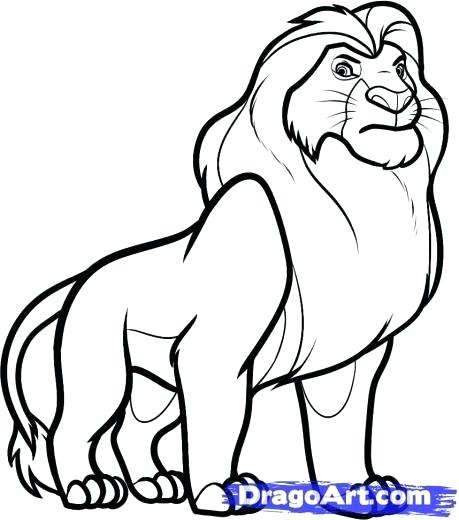 459x520 Drawings Of Lion King Lion King