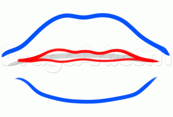 594x402 how to draw stitched lips, step