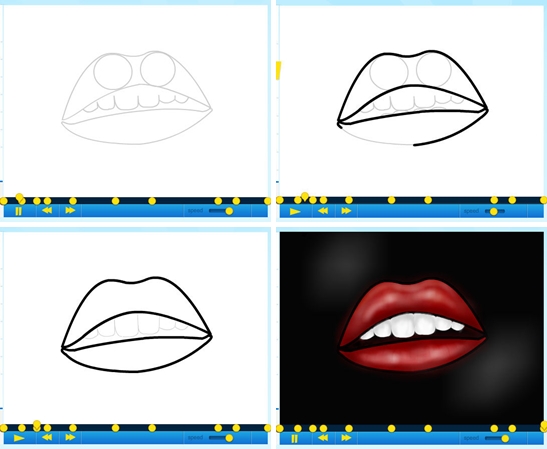 547x449 How To Draw A Graffiti Cartoon Lip Step