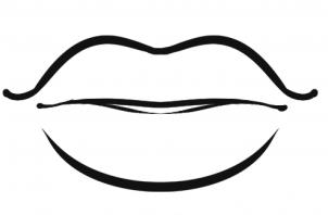 302x198 How To Draw How To Draw Lips For Kids