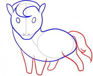 302x245 How To Draw How To Draw A Horse For Kids
