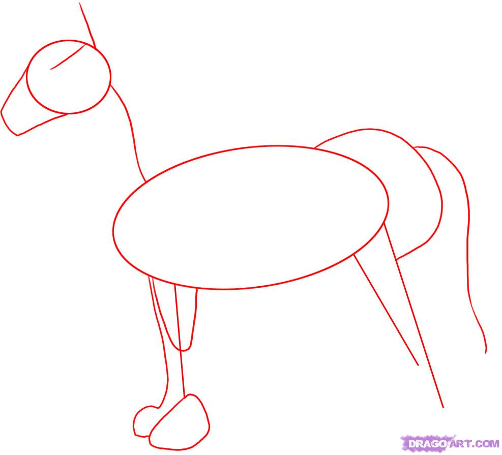 987x895 Draw A Horse, Step