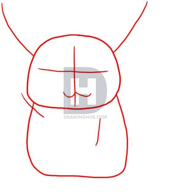 563x626 How To Draw Pikachu, Step