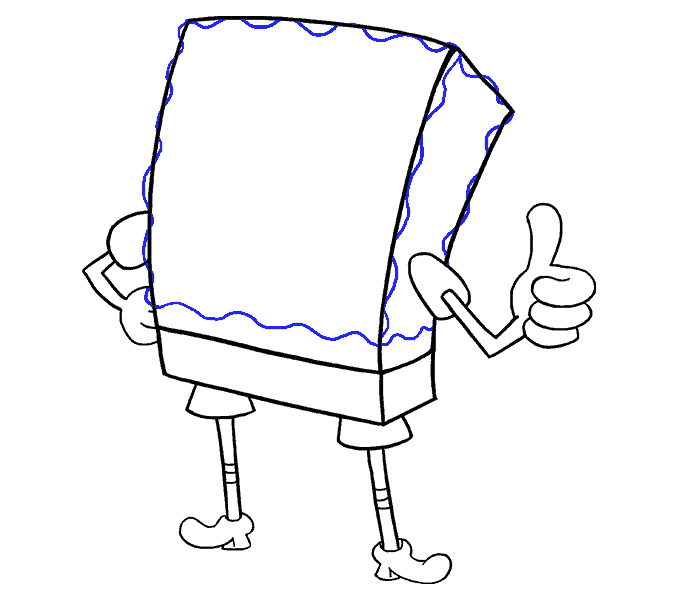 678x600 How To Draw Spongebob Easy Step