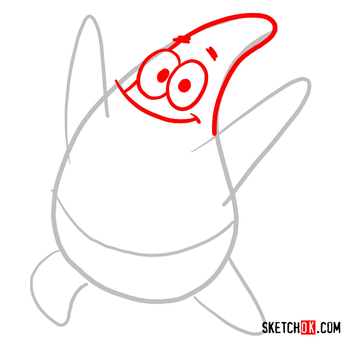1200x1200 How To Draw Patrick Star Spongebob