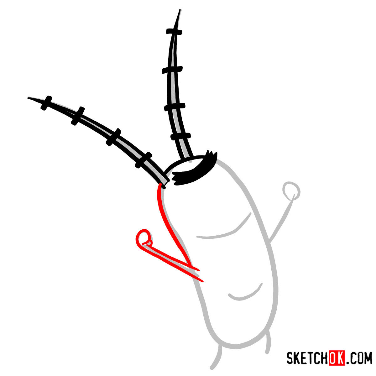 1200x1200 How To Draw Sheldon J Plankton Spongebob