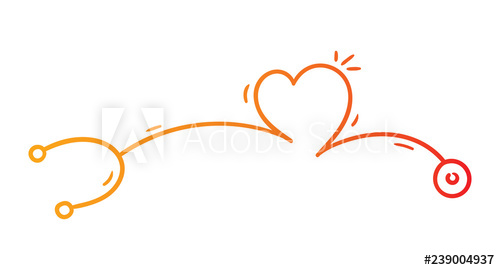 500x270 Hand Drawing Stethoscope And Heart Concept Illustration