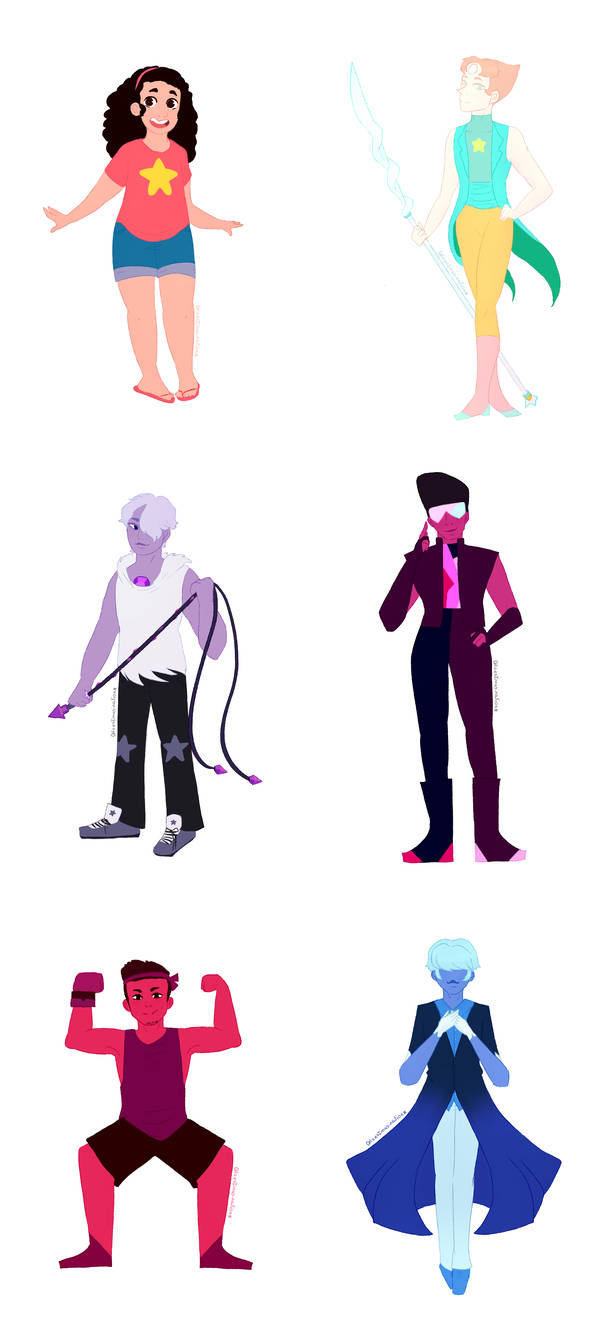 602x1328 Drawing Steven Universe Characters As Genderbends