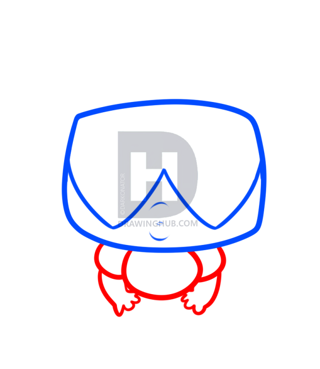 624x720 How To Draw Chibi Garnet From Steven Universe, Step