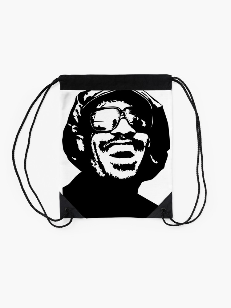 750x1000 stevie wonder fill your soul with wonder drawstring bag