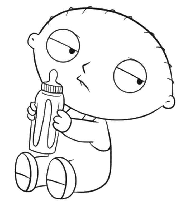 720x776 Mercilessly Beautiful Family Guy Coloring Pages Cone Crusher Club