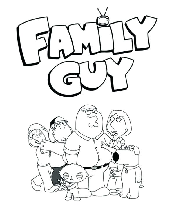 600x720 Stewie Griffin Coloring Pages
