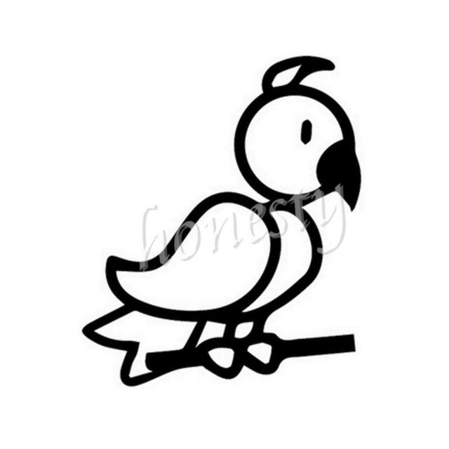 640x640 Bird And Stick Wall Home Glass Window Door Car Sticker Laptop Auto