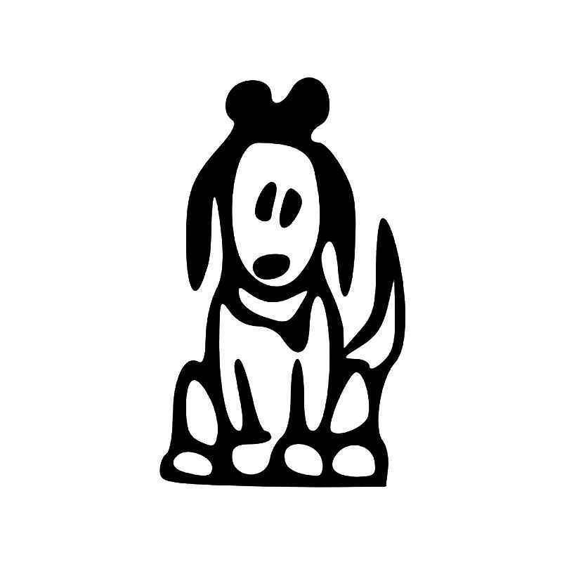 800x800 Dog Stick Figure Vinyl Sticker