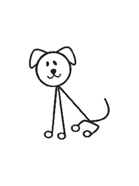 474x632 Dog Stick Figure Decal Penpainting Stick Figure Drawing