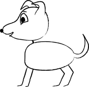 300x291 Free Dog Coloring