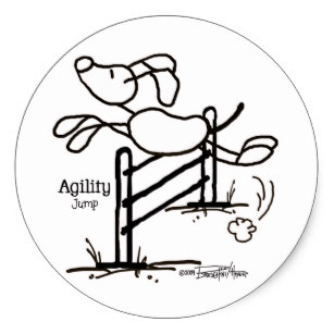 307x307 Stick Dogs Stickers Zazzle