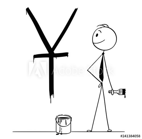 500x490 Cartoon Stick Drawing Conceptual Illustration Of Businessman