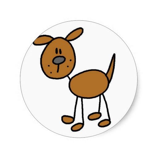 512x512 Dog Stick Figure Sticker Stick Figures Stick