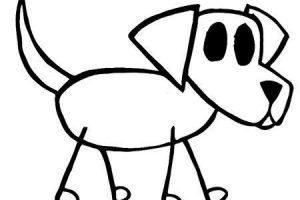 300x200 Stick Figure Dog Clipart Clipart Portal