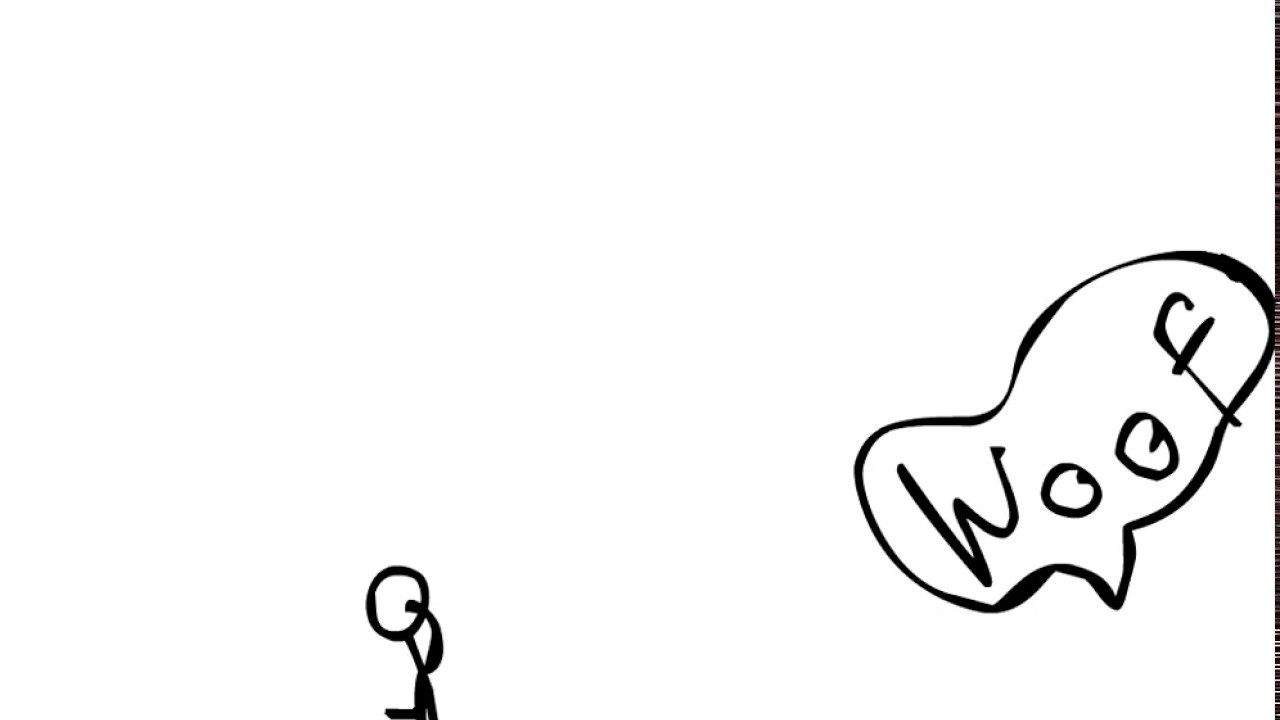 1280x720 Stick Figure Running From Dog!!!!!!!