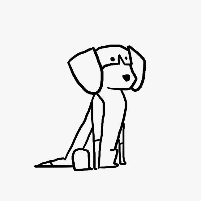 Stick Drawing Of A Dog | Free download on ClipArtMag