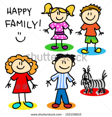 450x470 Family With A Dog Clipart Collection