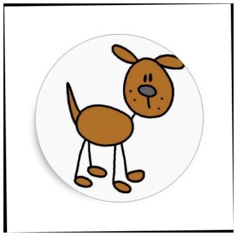 482x481 How To Draw A Dog Stick Figure Dog Stick Figure Stickerltbrgtdog