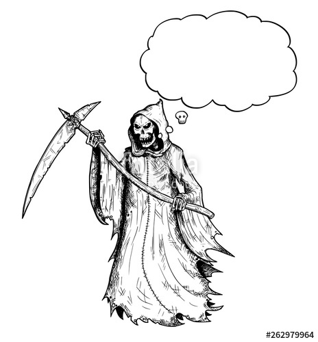 464x500 Cartoon Stick Figure Drawing Conceptual Illustration Of Grim