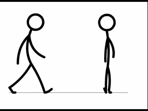 480x360 Stick Figure Walk Cycle