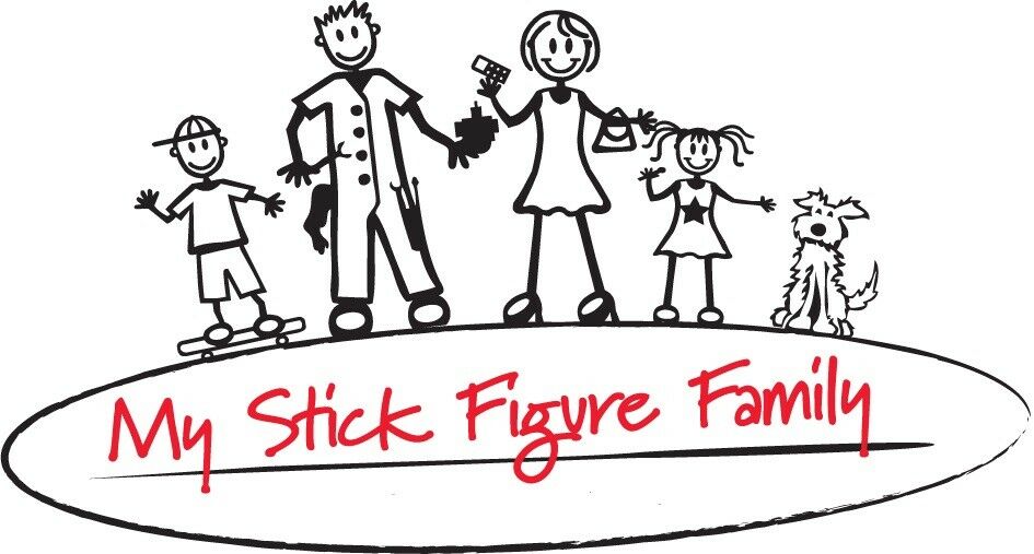 945x507 Stick Family Car Window Stickers Vinyl Bumper Decals My Stick
