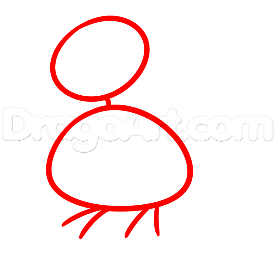 885x834 How To Draw A Simple Turkey, Step