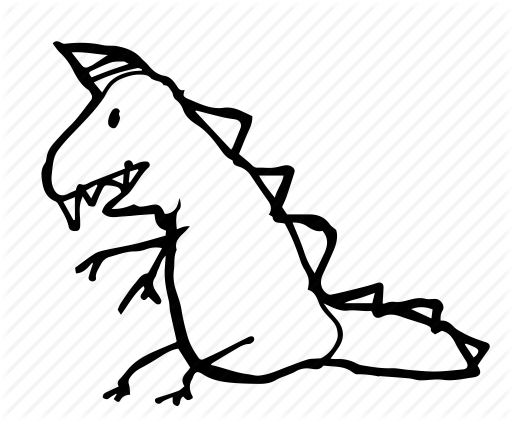 512x421 Dinosaur, Doodle, Hand Drawing, Happy Birthday, Rawr, Stick Man