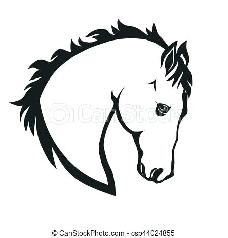 450x470 Horse Template Head Paper
