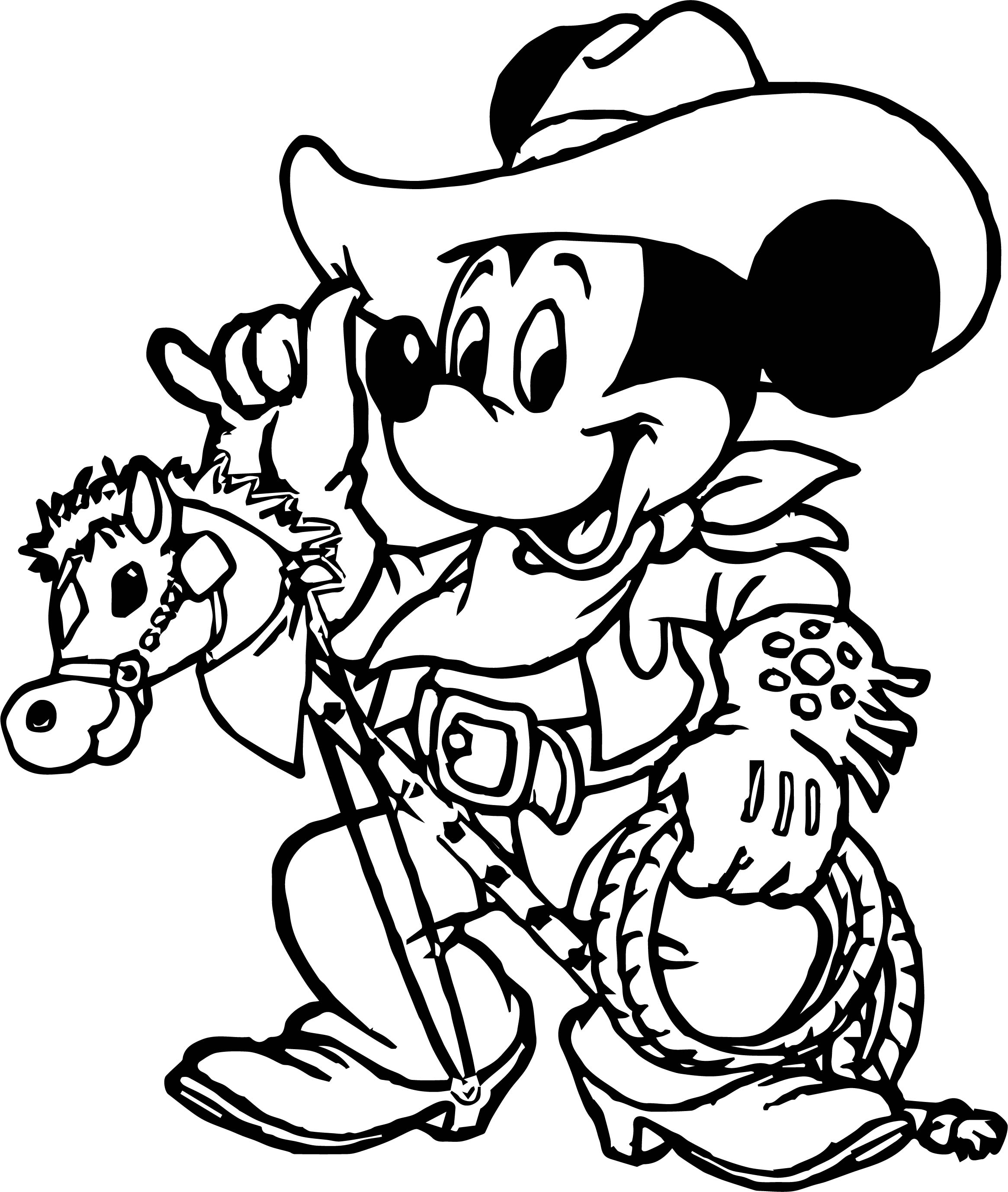 2330x2754 Mickey Stick Horse Coloring