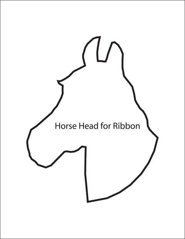 600x776 Party Craft Stick Horses Here Is A Horse Head Template