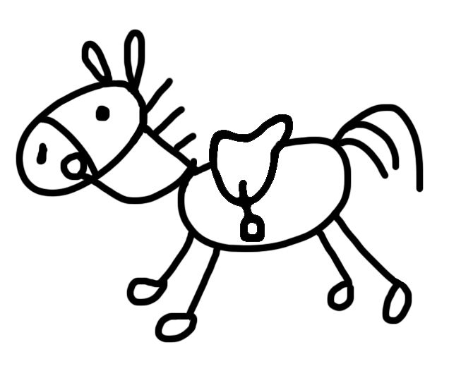 636x526 Stick Horse Graphics Commission Jessica Friday Lino