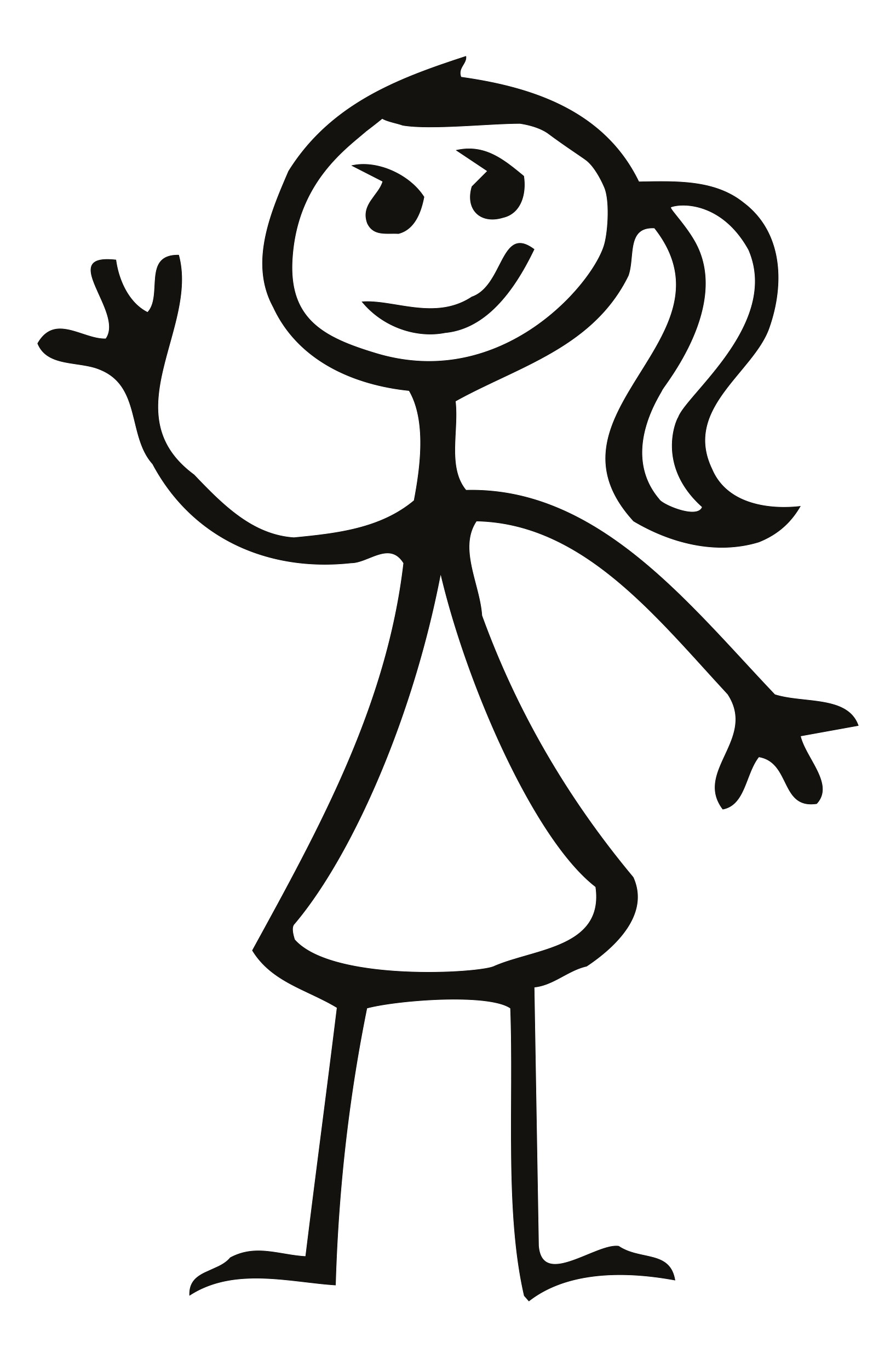 1636x2499 family sticker woman line drawing x mm applied stickers fun