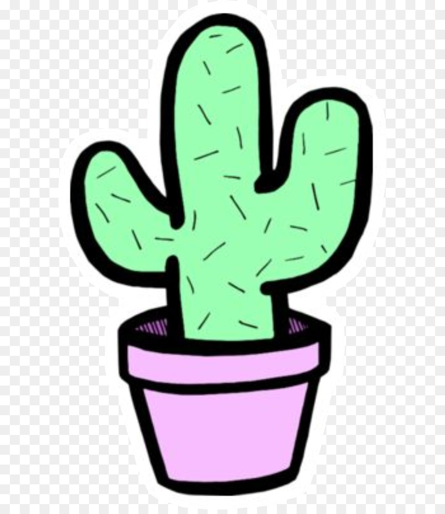 900x1040 Sticker, Drawing, Cactus, Transparent Png Image Clipart Free