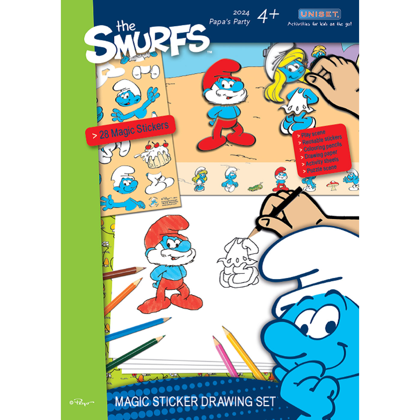 1400x1400 The Smurfs Magic Sticker Drawing Set Wind Designs