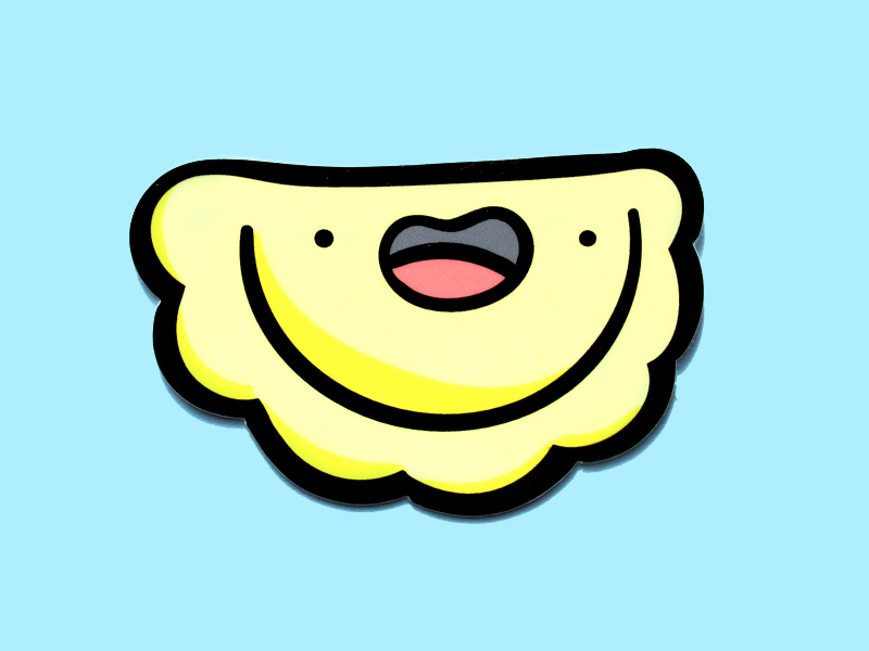 800x600 weatherproof vinyl pierogi sticker