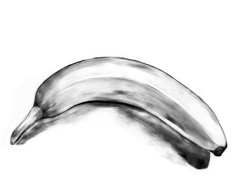 1024x768 Banana Drawing Still Life For Free Download