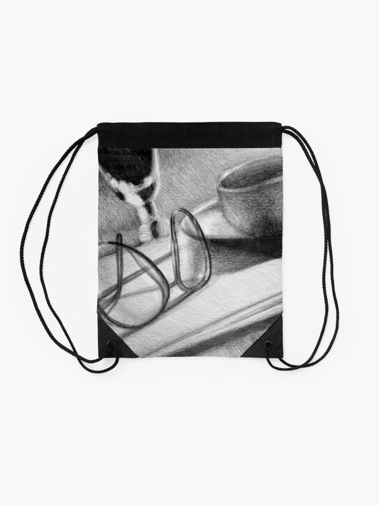 750x1000 Still Life Drawing Illustration Of Morning Routine Objects