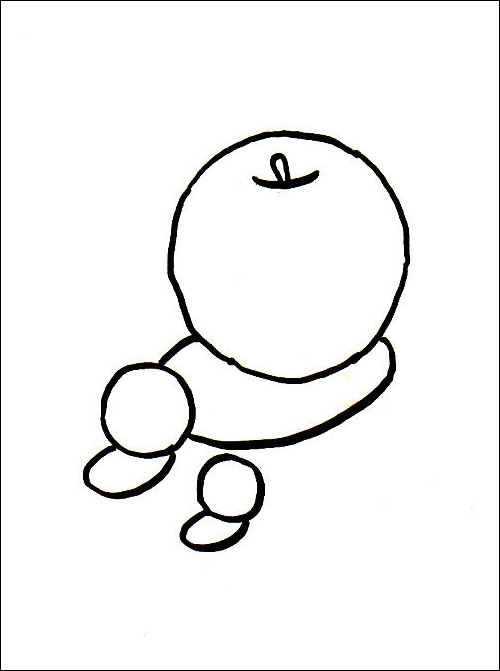 500x671 Contour Drawing Colorful For Free Download