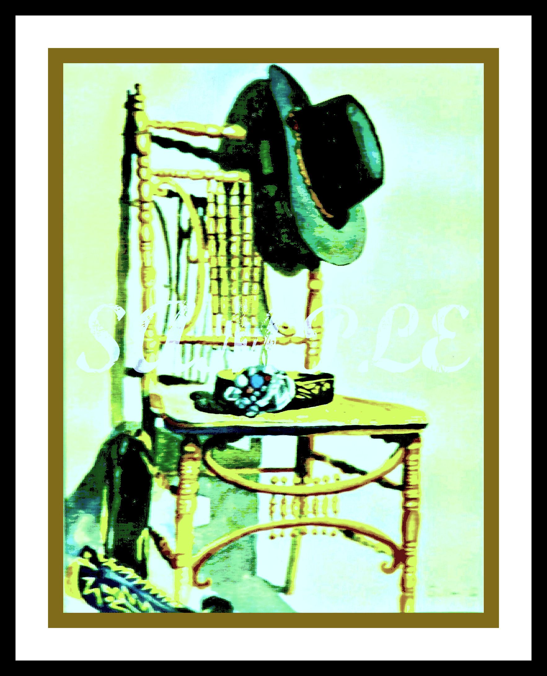 1765x2182 Senor Watercolor Print Contact Artist