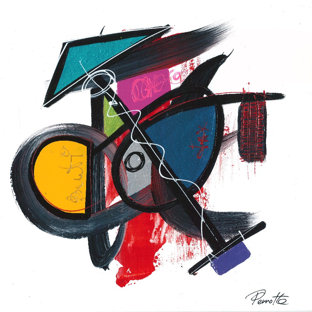 1000x1000 Unique Artwork Power From The Artist Perrotte, Abstract Style