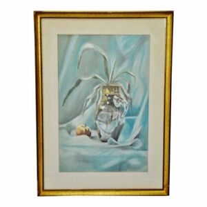 300x300 Vintage Framed Pastel Still Life Drawing Artist Signed Ebay