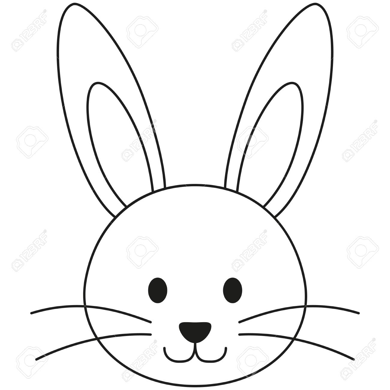 1300x1300 Huge Collection Of 'black And White Rabbit Drawing' Download More