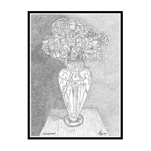 300x300 Still Life In Points Drawing
