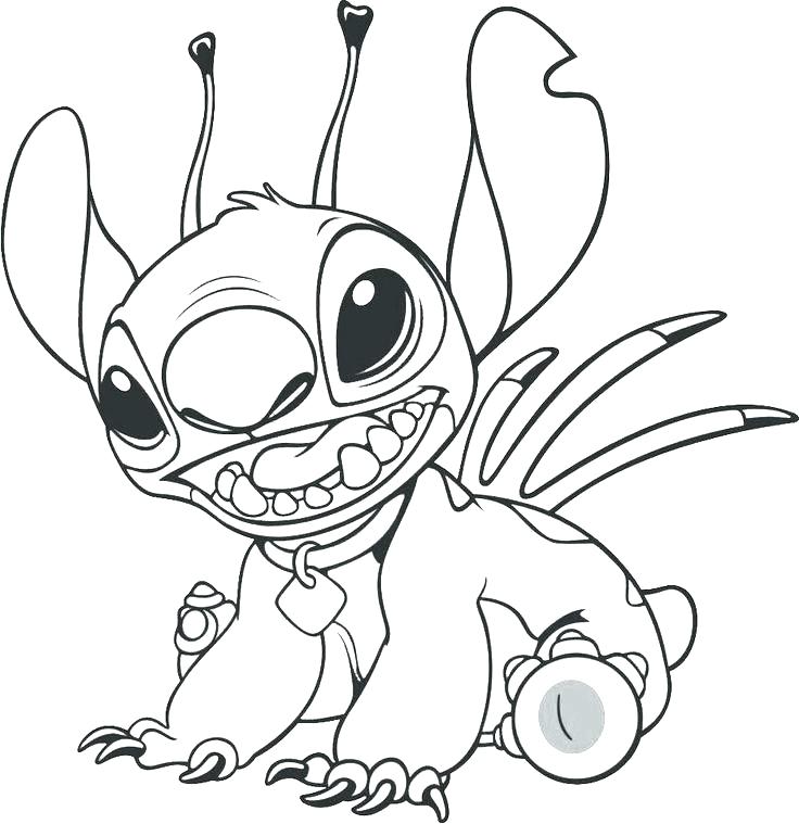 736x759 Lilo And Stitch Coloring Pages Ohana Betterfor
